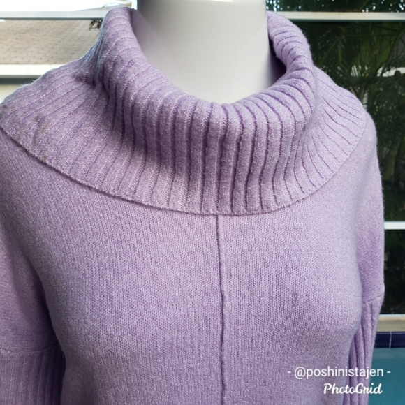 NWT Jason Maxwell Lilac Cowl Neck Sweater - Picture 5 of 7